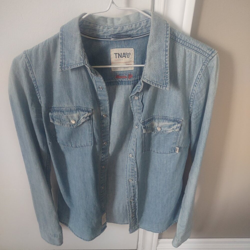Vintage TNA denim shirt xxs